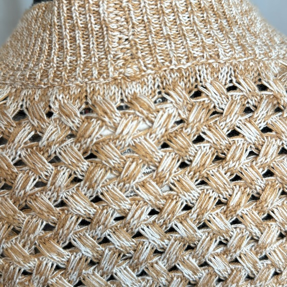 NWT Hastings & Smith Tan/White Knit Cardigan in Size 1X - Picture 12 of 14